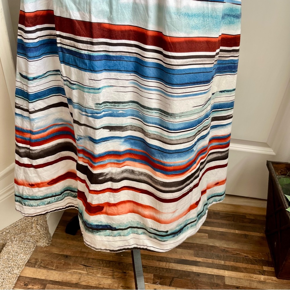 Anthropologie Moulinette Soeurs Afterlight Striped Midi Dress Multicolor Sz M - Picture 14 of 16
